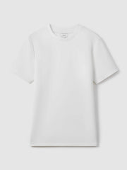 Reiss | Interlock Jersey Crew Neck T-Shirt in White