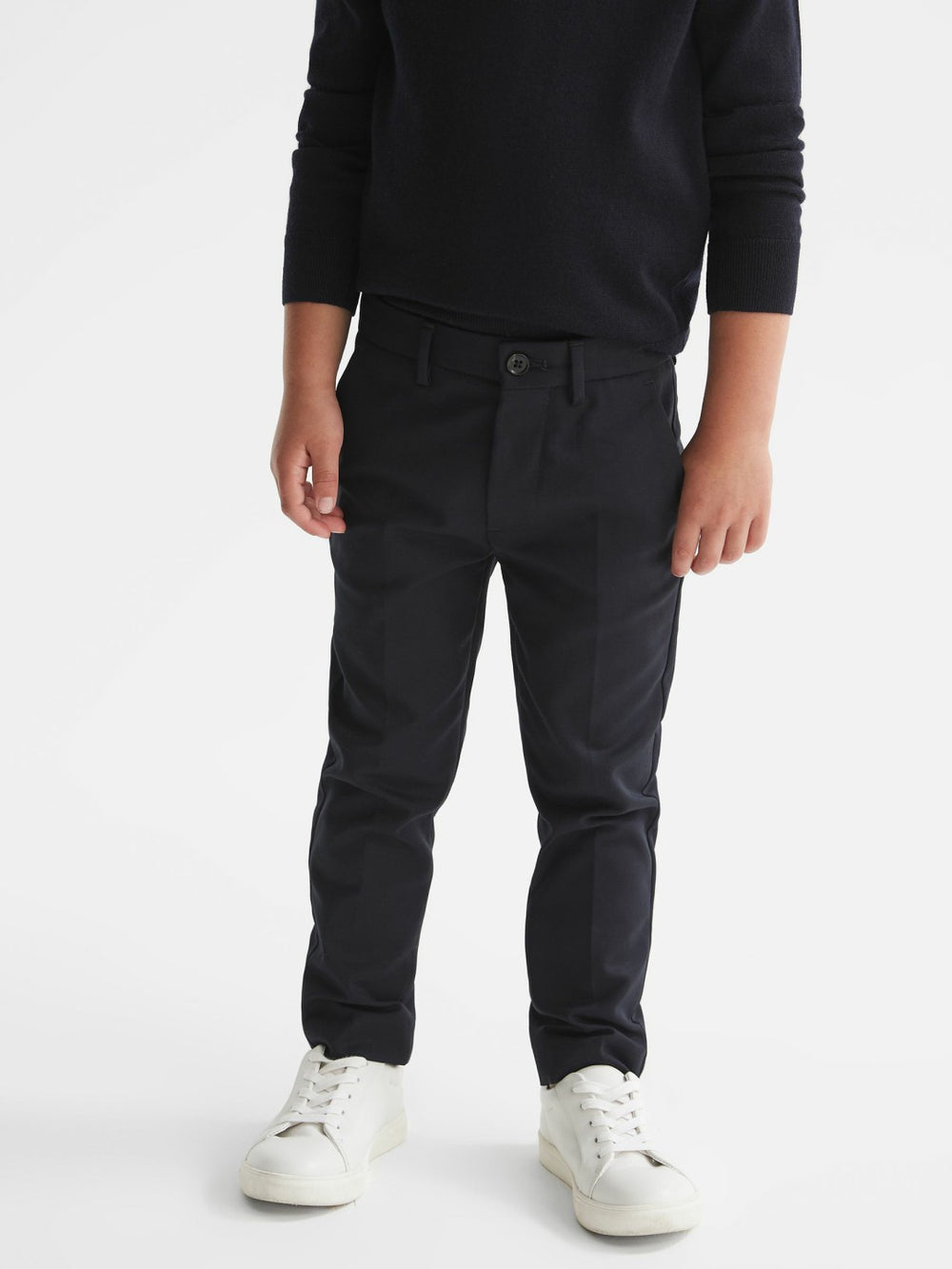 Reiss | 9-14 yrs Slim Fit Chinos in Navy