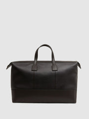 Reiss | Leather Holdall in Chocolate