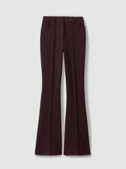 Reiss | Flared Suit Trousers in Berry