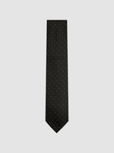 Reiss | Polka Dot Silk Tie in Black