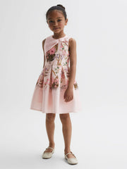 Reiss | Senior Scuba Floral Printed Dress in Multi