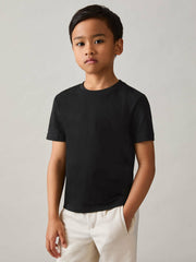 Reiss | 3-9 yrs Crew Neck T-Shirt in Black