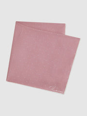 Reiss | Polka Dot Silk Pocket Square in Pink