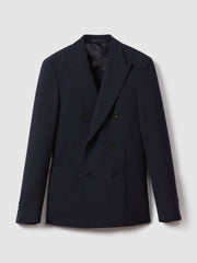 Reiss | Double Breasted Suit Blazer Slim Fit in Navy