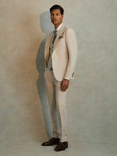 Reiss | Slim Fit Side Adjuster Trousers in Stone