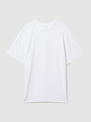 Reiss | CHÉ Studios Crew Neck T-Shirt with TENCEL™ Fibers in White