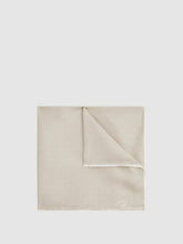 Reiss | Polka Dot Silk Pocket Square in Stone