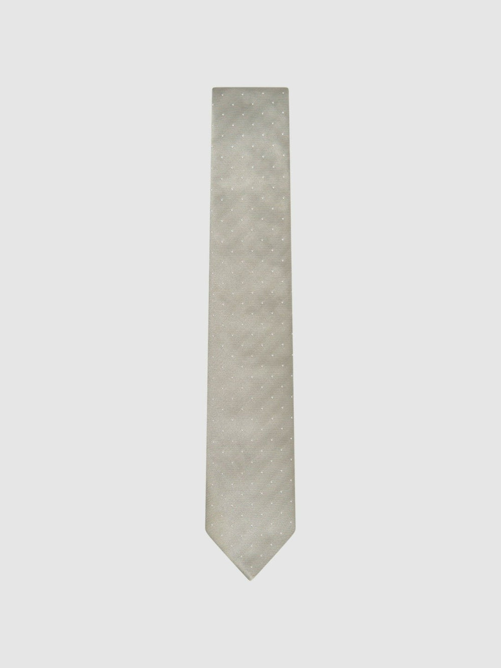 Reiss | Polka Dot Silk Tie in Champagne