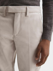 Reiss | 9-14 yrs Slim Fit Tapered Chinos in Stone