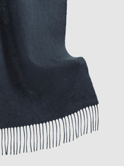 Reiss | Wool and Cashmere Scarf in Airforce Blue