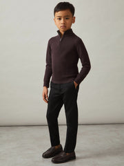 Reiss | 9-13 yrs Slim Fit Tapered Chinos in Black