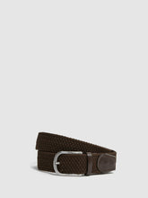 Reiss | Woven Belt in Dark Brown