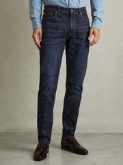 Reiss | Cotton-Stretch Slim-Fit Jeans in Indigo Blue Wash