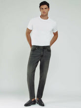 Reiss | Relaxed-Fit Cropped Jeans in Washed Black