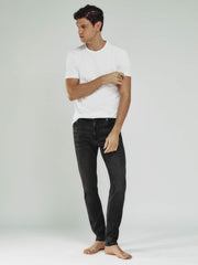 Reiss | Tapered Slim-Fit Jeans in Washed Black