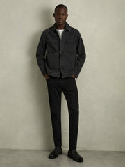 Reiss | Cotton-Stretch Slim-Fit Jeans in Stay Black