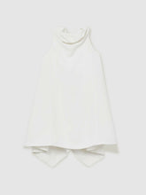 Reiss | 13-14 yrs High-Neck Drape Back Dress in Ivory