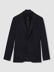 Reiss | Single-Breasted Blazer With Gilet Insert Regular-Fit in Navy