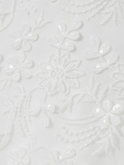 Reiss | 4-9 yrs Tulle Floral-Embroidered Bridesmaid Dress in Ivory