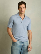 Reiss | Merino Wool Polo Shirt in Soft Blue