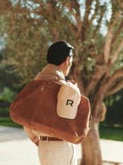 Reiss | Suede Holdall in Light Tan