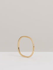 Reiss | Hinged Crystal Cuff in Gold