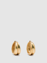 Reiss | Sculptural Hoop Earrings in Gold Tone