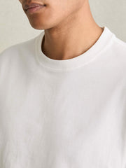 Reiss | Cotton Garment-Dyed Oversized T-Shirt in White