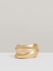 Reiss | Sculptural Cuff in Gold Tone