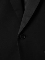 Reiss | 9-13 yrs Tuxedo Satin Single Breasted Blazer in Black