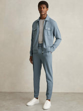 Reiss | Drawstring Jersey Joggers in Airforce Blue