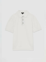 Reiss | Contrast-Placket Polo Shirt With Cotton in White
