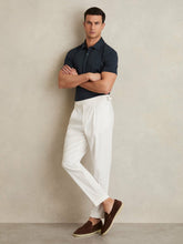 Reiss | Cotton Short-Sleeve Polo Shirt in Navy