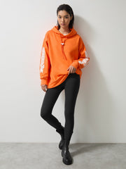 Reiss | McLaren F1 Team Oversize Toggle Hoodie Unisex Fit in Papaya Orange