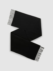 Reiss | Wool and Cashmere Scarf in Black