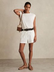 Reiss | Linen Shorts in White