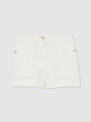 Reiss | Linen Shorts in White