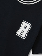Reiss | 3-9 yrs Cotton Letter Patch T-Shirt in Navy