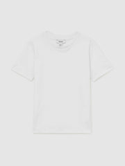 Reiss | 3-9 yrs Cotton Crew-Neck T-Shirt in White