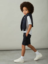 Reiss | 3-9 yrs Interlock-Jersey Cargo Shorts in Navy
