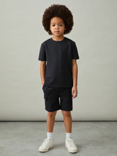 Reiss | 3-9 yrs Interlock-Jersey Crew-Neck T-Shirt in Navy