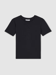 Reiss | 3-9 yrs Interlock-Jersey Crew-Neck T-Shirt in Navy