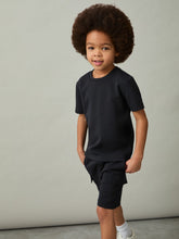 Reiss | 9-13 yrs Interlock-Jersey Crew-Neck T-Shirt in Navy