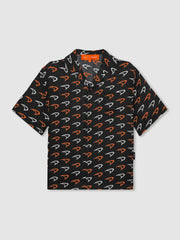 Reiss | McLaren F1 Team Speedmark Logo Shirt in Black