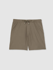 Reiss | Textured Drawstring Shorts in Mocha Brown