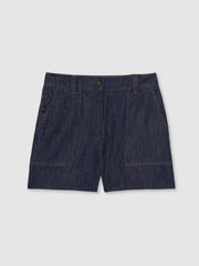 Reiss | Linen Shorts in Indigo