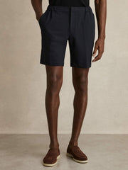Reiss | Drawstring Chino Shorts in Navy