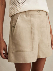 Reiss | Linen Shorts in Neutral