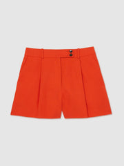 Reiss | Tailored Shorts With Linen in Orange